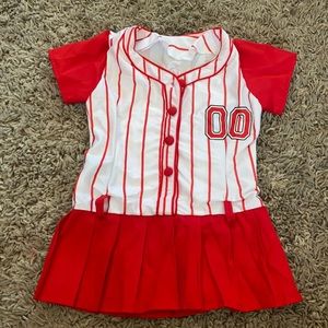 Little girls baseball top/ dress
